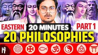 20 मिनट में 20 Philosophies! | Part-1 | All important Eastern Philosophies Explained | #129