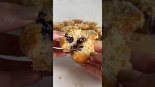 Blueberry Muffins with Crumb Topping🫐 #muffins #crumble #blueberry #yummy #recipe #easytomake