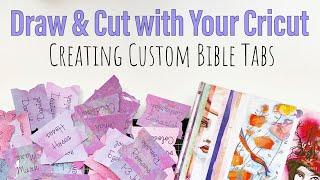 Using Draw & Cut Feature on Cricut - Creating Custom Bible Tabs