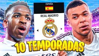 Dirijo 10 TEMPORADAS al REAL MADRID en FC 24