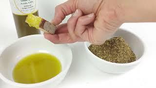 Zaatar dip with olive oil.. the middle-eastern heritage of zaatar starts as a dip