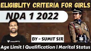 Girls Special- NDA Eligibility Criteria 2022 For Girls | Complete Details- Hindi | Learn With Sumit