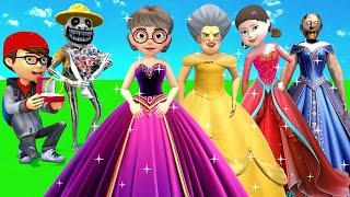 Scary Teacher 3D vs Squid Game Fashion Design Dress Princess Doll Nice or Error 5 Times Challenge