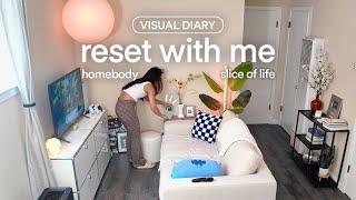 homebody resets her apartment & gets her life back together  slice of life visual diary