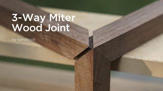 Traditional 3-WAY Miter Wood Joint [삼방연귀]