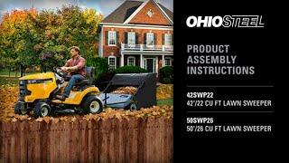 OHIO STEEL Lawn Sweeper Assembly Instructions 42SWP22 50SWP26