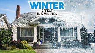 Winter Effect in Photoshop tutorial