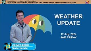 Public Weather Forecast issued at 4AM | July 12, 2024 - Friday