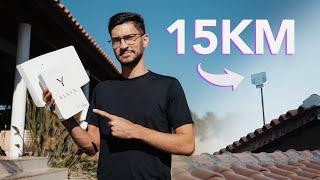 Pegando SINAL de INTERNET RURAL à 15KM de DISTÂNCIA (Amplimax) ft. @FugaprasColinas