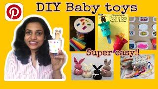 DIY super easy baby toys | Recreating 5 Pinterest ideas