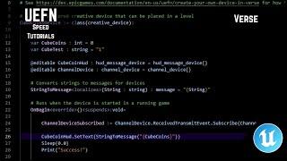 UEFN Speed Tutorials Ep.7 | Verse