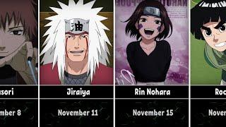 Birthday of Naruto/Boruto Characters