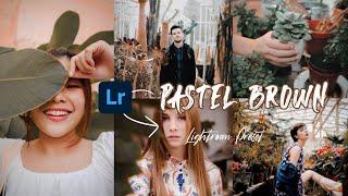 Pastel Brown | Lightroom Preset Tutorial Free DNG | Brown and Orange lightroom preset editing