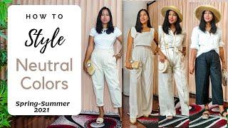 How to Style Neutral Colors I Spring Summer Outfit Ideas I Classy Elegant Lookbook