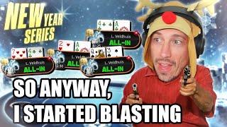 No Presents for Rudolph at High Stakes Poker Tournaments | DAY 9 ️ New Year Series