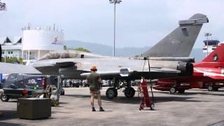 French AF Rafale Engine Start Taxi  out LIMA2015_0320