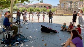 Busking in Pamplona - 2 new songs (with lyrics)