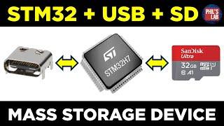 STM32 USB SD Card Mass Storage Device Tutorial - Phil's Lab #148