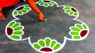 Easy Pongal Rangoli kolam 2025 new deisgnsSankranthi muggulu bigbhogi muggulu designSuper rangoli