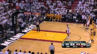 Bad call: Sam Young gets T'd up for looking at LeBron - Pacers @ Heat, Game 2