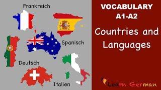 Learn German Vocabulary - Countries & Languages in German (Länder und Sprachen)