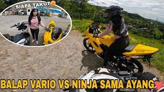 AYANG COBAIN VARIO 125 AUTO AJAK BALAP SAMA NINJA RR‼️