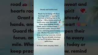 Driving Test Anxiety?  A Prayer for Calm, Confidence, and Courage! #FaithOverFear #GodIsWithYou