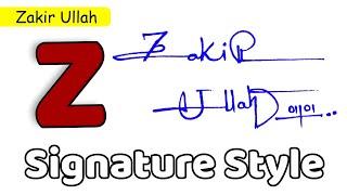  Zakir Ullah Name Signature Style | Z Signature Style | Signature Style of My Name Zakir Ullah