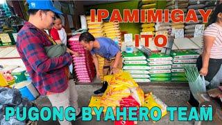 SAKO SAKONG BIGAS IPINAMIGAY NI PUGONG BYAHERO