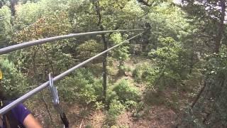 2nd highest zipline at Virginia Canopy Tours in Andy Guest State park