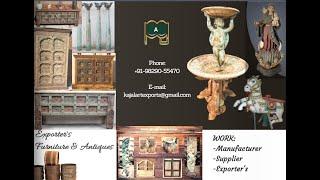 Indian Furniture PRACHIN ART GALLERY & OLD FURNITURE VIDEO