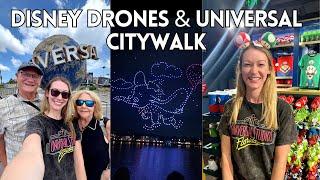 Epic Universe Preview Center - Universal CityWalk. Disney Dreams That Soar Drone Show Disney Springs