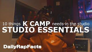 10 Things K Camp Needs In The Studio (Studio Essentials) | DailyRapFacts