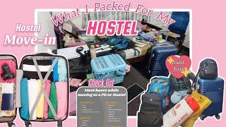 The Ultimate HOSTEL PACKING Guide : What You Need and What You Don't !️#hostel #packing #college