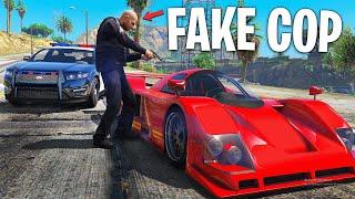 Fake Cop Stealing Cars in GTA 5 RP