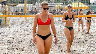 Women's Beach Volleyball  Exciting Joyful Rallies