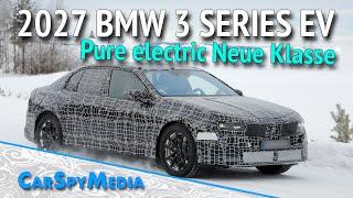 2027 BMW 3 Series EV Prototype Pure Electric Neue Klasse Platform Caught Winter Testing