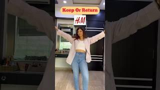 H&M 60% sale haul | H&M keep or return |watch full video on my channel mikki vlogs #h&mhaul #shorts