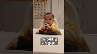 수박 먹방 !D- 187 #baby #like #쇼츠 #아기 #먹방