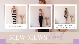How I style my MEW MEWS DRESSES | Try on Haul, Statement Dresses