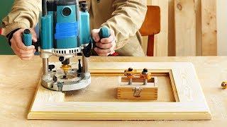 Фрезерование и изготовление деревянной рамки комбинированными фрезами