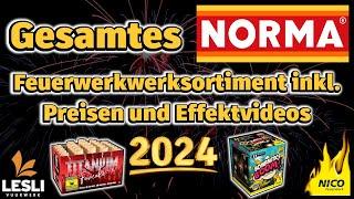 NORMA FEUERWERK 2024 | Alle Produkte inkl. Preise und Effektvideos