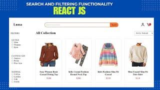 Build An Advanced Search and Filter Functionality Using React | Search And Filter Using React