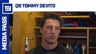 Tommy DeVito on How He has Grown Since His Last Start | New York Giants