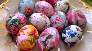 Не нужно покупать краску,узнала как сделать яйцо на Пасху.70-летняя няня научила меня сделать