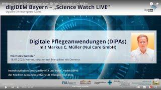 Webinar: Digitale Pflegeanwendungen (DiPAs)