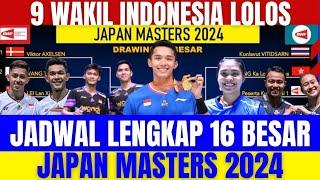 JOJO & JORJI HARAPAN JUARAA‼️Jadwal Babak 16 Besar Kumamoto Japan Masters hari ini..!!