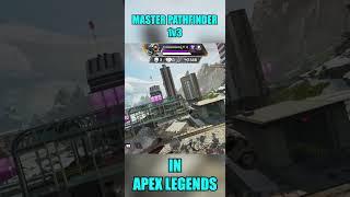 Pathfinder's Epic 1v3 Takedown of Uncoordinated Squad in Apex Legends!  #apexshorts