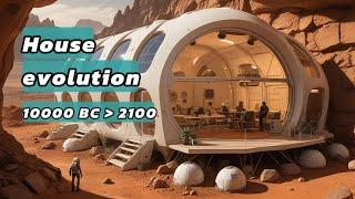 The evolution of Houses from 10000 BC to 2100 (4K video)