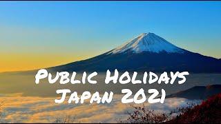 Public Holidays in Japan 2021